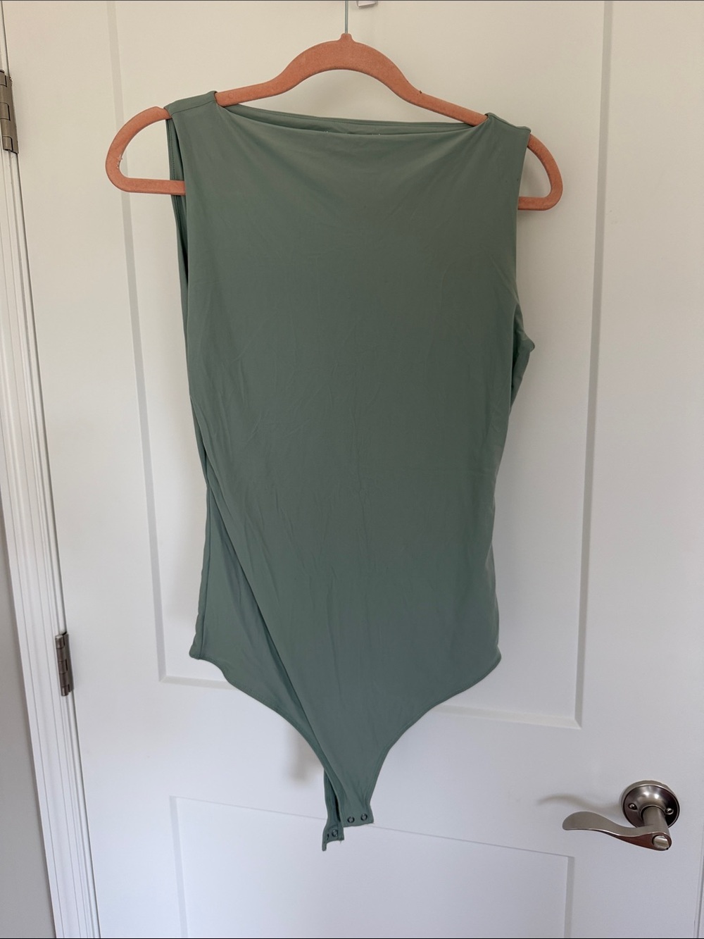 Sage Green Sleeveless Bodysuit